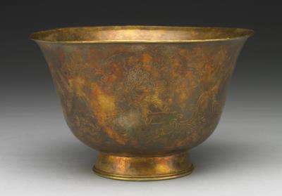 图片[2]-Gilt bowl with engraved floral motifs, presented in 1895 to the Qing court by the Pakepala Hutuktu Chamdo, Qing dynasty, 19th c., Tibetan work-China Archive